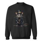 Steampunk Rat Dead Death Grunge Gothic Dark Steam Punk Sweatshirt