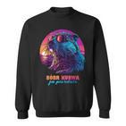 Synthwave Polish Beaver Meme Bober Kurwa Ja Pierdole Bobr Sweatshirt