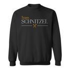 With Team Schnitzel I Loveiennese Schnitzel Lieblingsobst Sweatshirt