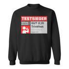 Test Winner Stiftung Alkotest Gut Trinkfest Malle Bumsbar Sweatshirt