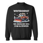 Winterdienst Schneepflugfahrer Humor Schneepflug Sweatshirt