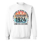 100 Geburtstag Limited Edition Best Of 1924 Sweatshirt