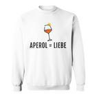 Aperol Spritz Gleich Liebe Fun Gray Sweatshirt