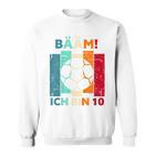 Children's Bäm Ich Bin 10 Zehn Jahre Junge 10Th Birthday Football Sweatshirt