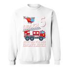 Children's Fireman Endlich 5 Jetzt Bin Ich Einsatzeiteiteiter 80 Sweatshirt