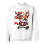 Children's Weihnachts Rentier Süß Santa Claus Sweatshirt