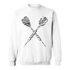 Dart Silhouette For Dart Player Sweatshirt