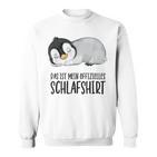 Das Ist Mein Offizielles Schlaf Penguin Gray Sweatshirt