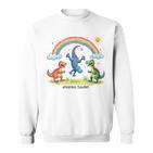 Ehrenlos Saufen X Excessiver Alkoholkonsum Dino Drawing Sweatshirt