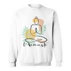 A Line Yoga Life Energy Chakra Meditation Namaste S Sweatshirt