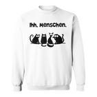 Her Menschen Cat  Cat Motif Sweatshirt