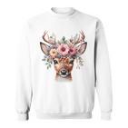 Reh Damen Reh Kostüm Kinder Carnival Reindeer Sweatshirt