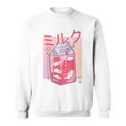 Retro 90S Soft Grunge Japanese Kawaii Strawberry Milk Sweatshirt