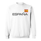 Spain Flag España Athletic Sports Jersey Style Sweatshirt