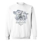 Travel Africa Tanzania Serengeti Ngorongoro Dar El Salaam Blue Sweatshirt