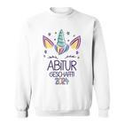 Unicorn Abitur Geschafft 2024 Sweatshirt