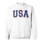 Usa Athletic Team Flag Sweatshirt