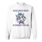 Zerzaustes Einhorn Sweatshirt