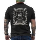 21 Wedding Anniversary Bester Ehemann Seit 21 Jahren Opalhochzeit T-Shirt mit Rückendruck