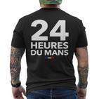 24 Heures Du Mans 24 Heures Motorsport T-Shirt mit Rückendruck