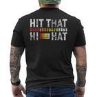 808 Hit That Hi Hat Roland 808 Drum Machine T-Shirt mit Rückendruck