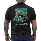 911 Gt3 Rs Silhouette Oldtimer Retrointage Car T-Shirt mit Rückendruck