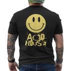 Acid House Techno Dj T-Shirt mit Rückendruck