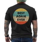 Adam Name T-Shirt mit Rückendruck