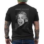 Albert Einstein Logic Quote Front Back T-Shirt mit Rückendruck