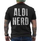 Aldi Nerd T-Shirt mit Rückendruck