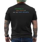 Alles Ist Open Source Wenn Sie Assembly Lesen Können T-Shirt mit Rückendruck