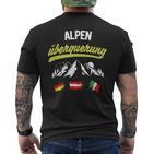 Alpine Crossing E5 Hiking Oberstdorf Nach Meran T-Shirt mit Rückendruck