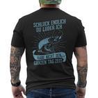 Angler Fishing Pike Du Luder T-Shirt mit Rückendruck