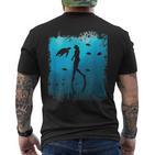 Apnoetdiving For A Snorkel Diver T-Shirt mit Rückendruck