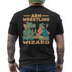 Armwrestling Arm Wrestling Wizard Arm Wrestler T-Shirt mit Rückendruck