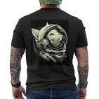 Astronaut Cat T-Shirt mit Rückendruck