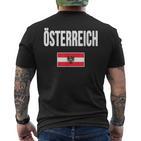 Austria Flag Austria Austria T-Shirt mit Rückendruck