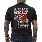 Belt Martial Arts T-Shirt mit Rückendruck