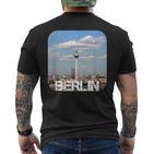 Berlin Tv Tower T-Shirt mit Rückendruck