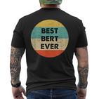 Bert First Name T-Shirt mit Rückendruck