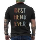 Best Henk Ever Retrointage First Name T-Shirt mit Rückendruck