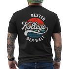 Bester Kollege Der Welt For Leaving Or Anniversary T-Shirt mit Rückendruck