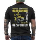 Bike Atv Zum Quad Fahrenben T-Shirt mit Rückendruck