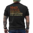 Birthday intage 1967 Man Myth Legend T-Shirt mit Rückendruck