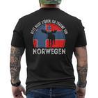 Bitte Nicht Stören Ich Träumeon Norwegian T-Shirt mit Rückendruck