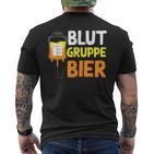 Blut Gruppe T-Shirt mit Rückendruck