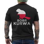 Bobr Kurwa Beaver Bober Bobr Polish Beaver Meme T-Shirt mit Rückendruck