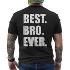 Bruder Best Bro Ever T-Shirt mit Rückendruck