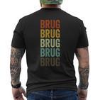 Brug Retro T-Shirt mit Rückendruck