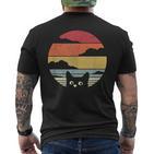 Cat Intage Cat Retro Cat T-Shirt mit Rückendruck